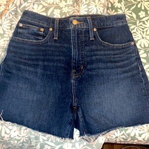 EUC Madewell Curvy Jean Shorts
